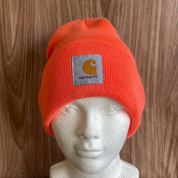 Carhartt Knit Flourescent Orange Hunting Toboggan New - Picture 1 of 4